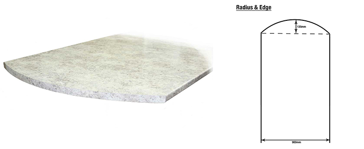 Worktop radius service
