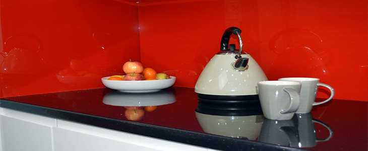 Flamingo Glass Look Splashback