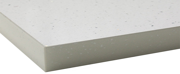 white sparkle gloss laminate worktop