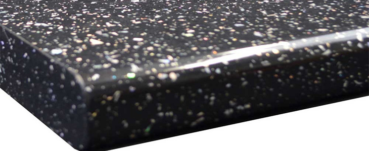 Luxury Black Sparkle Gloss 30mm Laminate 