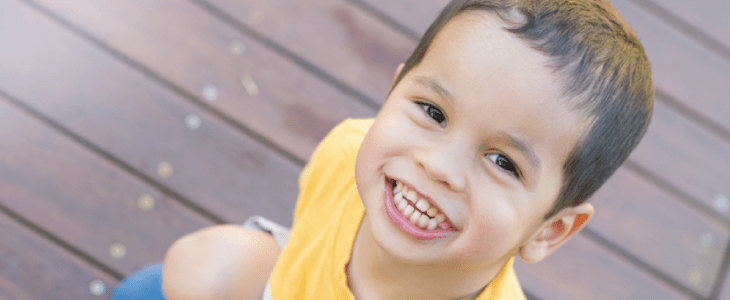 boy on decking