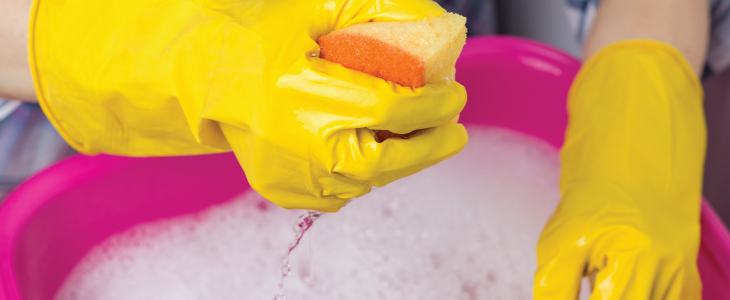 soapy water