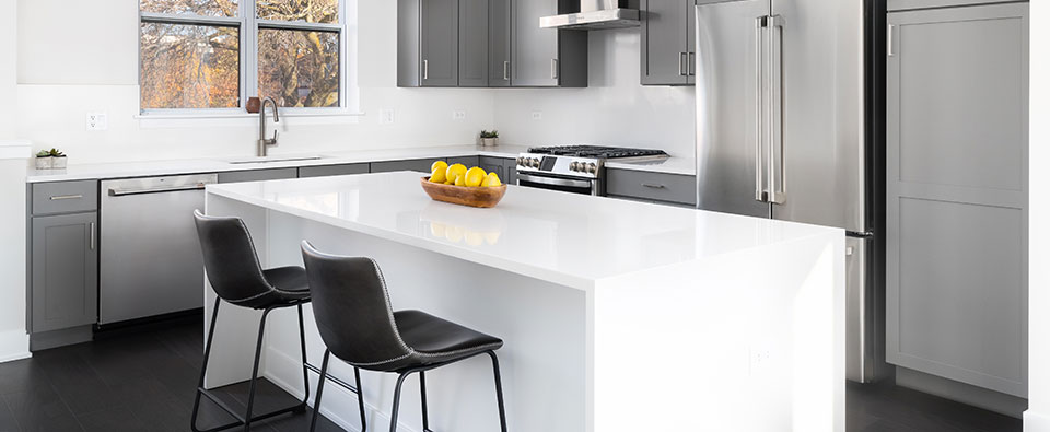 kitchen with island