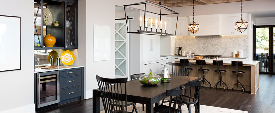 open plan kitchen
