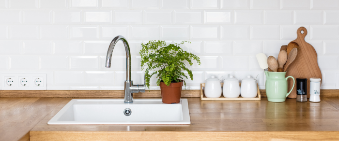 Laminated kitchen worktops