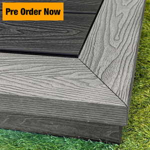 Fully Finished Charcoal Decking Kits With Contrasting Edges