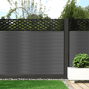 Composite Fence Panels With Decorative Screens