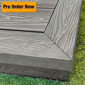Fully Finished Cool Grey Decking Kits