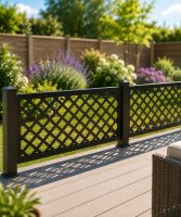 Diamond Decorative Fence With Aluminium Posts (Above Ground)