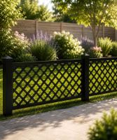 Diamond Decorative Fence With Aluminium Posts (Below Ground)