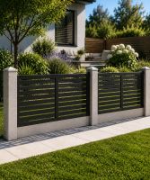 Linear Decorative Fence For Concrete Posts