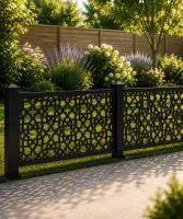 Moroccan Decorative Fence With Aluminium Posts (Below Ground)
