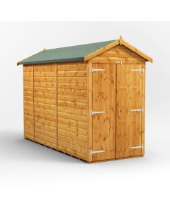 10x4 Windowless Apex Double Door Shed
