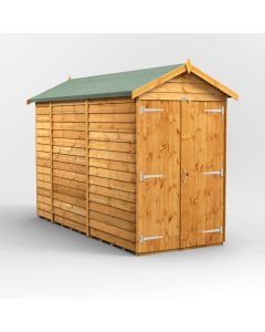 10x4 Overlap Windowless Apex Double Door Shed