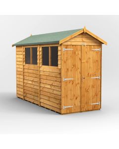 10x4 Overlap Apex Double Door Shed