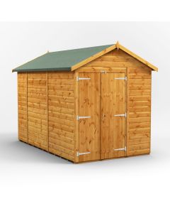 10x6 Windowless Apex Double Door Shed