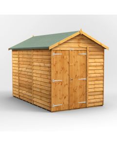 10x6 Overlap Windowless Apex Double Door Shed