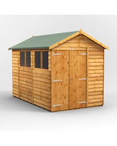10x6 Overlap Apex Double Door Shed