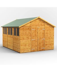 12x10 Apex Double Door Shed