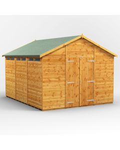 12x10 Apex Security Double Door Shed