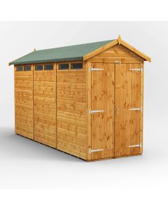12x4 Apex Security Double Door Shed