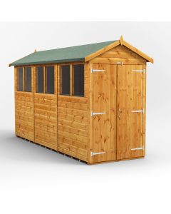 12x4 Apex Double Door Shed