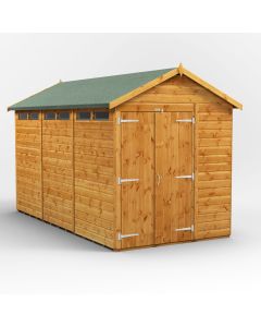 12x6 Apex Security Double Door Shed