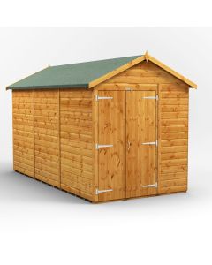 12x6 Windowless Apex Double Door Shed