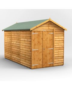 12x6 Overlap Windowless Apex Double Door Shed