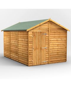 12x8 Overlap Windowless Apex Shed