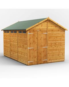 12x8 Apex Security Double Door Shed