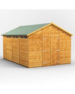 14x10 Apex Security Double Door Shed