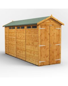 14x4 Apex Security Double Door Shed