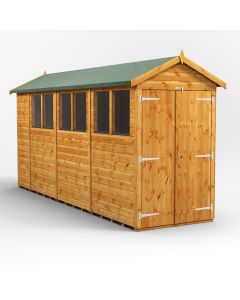 14x4 Apex Double Door Shed