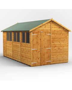 14x8 Apex Double Door Shed