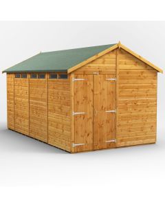 14x8 Apex Security Double Door Shed