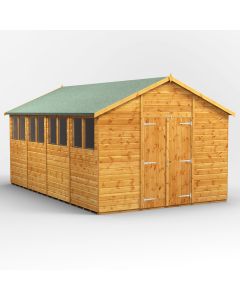 16x10 Apex Double Door Shed
