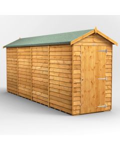 16x4 Overlap Windowless Apex Shed