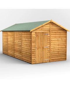 16x8 Overlap Windowless Apex Shed