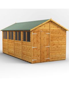 16x8 Apex Double Door Shed