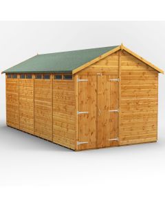 16x8 Apex Security Double Door Shed