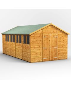 18x10 Apex Double Door Shed