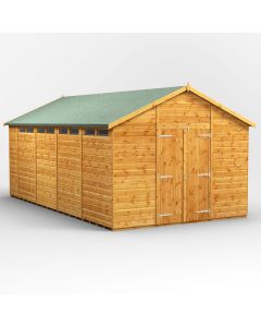 18x10 Apex Security Double Door Shed