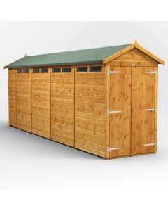 18x4 Apex Security Double Door Shed