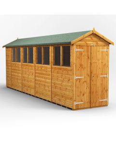 18x4 Apex Double Door Shed
