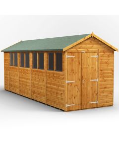 18x6 Apex Double Door Shed