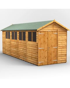 18x6 Overlap Apex Double Door Shed