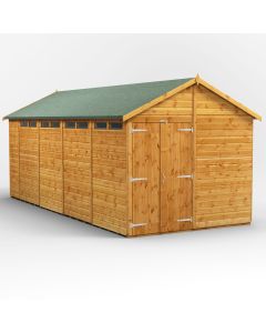 18x8 Apex Security Double Door Shed