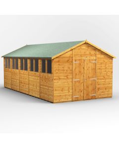 20x10 Apex Double Door Shed