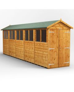 20x4 Apex Double Door Shed